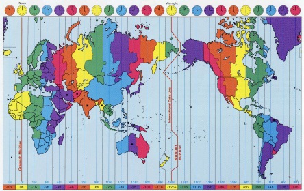 time zones of the world…my body can't keep up!